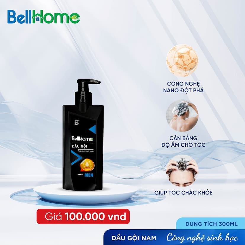 Dầu Gội Nam Công Nghệ Sinh Học Bell Home 300ML