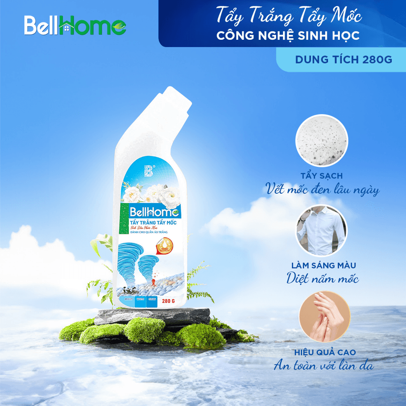 Tẩy Trắng Tẩy Mốc Công Nghệ Sinh Học Bell Home 280G