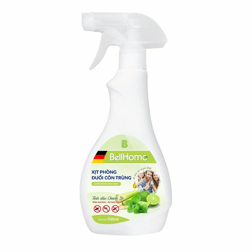 Xịt Phòng Thảo Mộc Xua Đuổi Côn Trùng Bell Home 500ml